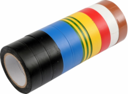 Izolační páska PVC 19mm / 20m barevný mix 10Ks