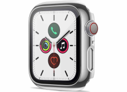 Alogy Case Alogy case 2v1 kryt se sklem pro Apple Watch 4/5/6 / SE 40mm Silver