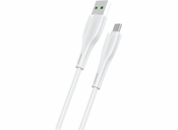 Usams USB kabel USAMS U38 microUSB 4A Fast Charge kabel pro OPPO 1m bílý / bílý SJ375USB02 (US-SJ375)