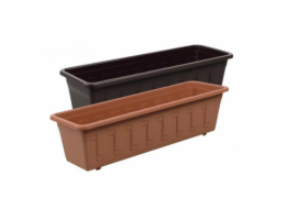 Podnos Plastkon GARDEN, 585 mm, 170 mm, tmavě hnědý