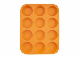 Forma na 12 ks muffinů silikon oranžová