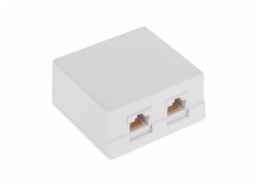 Předplatitelská zásuvka komp.x2 CAT.6