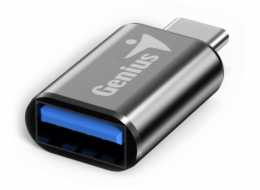 GENIUS ACC-C2A redukce z USB-C na USB-A, kovově šedá