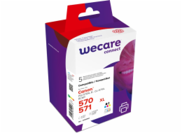 WECARE ARMOR cartridge pro CANON Pixma MG5751Sada (PGI-570XL+CLI-571XL CMYK) Black+C+M+Y+K, 1x22 ml, 4x11 ml