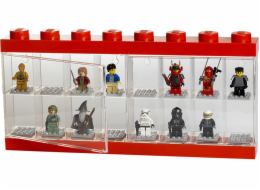LEGO Minifiguren Display Case 16 rot, Aufbewahrungsbox