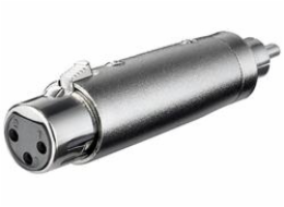 goobay XLR adaptér, Cinch zástrčka > XLR zásuvka 3-pin