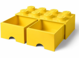 Room Copenhagen LEGO Brick Drawer 8 žlutá, úložný box