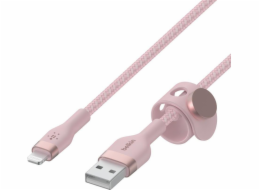 Belkin kábel Boost Charge Pro Flex USB-A to Lightning 2m - Pink Belkin kábel Boost Charge Pro Flex USB-A to Lightning 2m - Pink