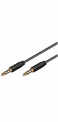 PREMIUMCORD Kabel Jack 3.5mm 4 pinový M/M 2m pro Apple iPhone, iPad, iPod