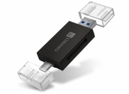 Connect IT CFF-1020-BK CONNECT IT USB-C/USB-A čtečka karet