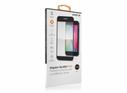Aligator Ochranné tvrzené sklo GLASS PRINT, iPhone 14 Pro, černá, celoplošné lepení