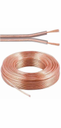PremiumCord Kabely na propojení reprosoustav 99,9% měď 2x2,5mm2 50m