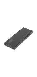 Digitus Ultra tenký HDMI Rozbočovač, 1x4, 4K / 60Hz HDR, HDCP 2.2, 18 Gbps, Micro USB napájeno