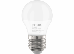 Retlux RLL 440 G45 E27 LED žárovka Mini Globe 6W  