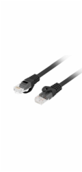 LANBERG Patch kabel CAT.6 UTP LSZH CU 0.5M černý Fluke Passed  
