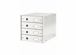 LEITZ Zásuvkový box  Click&Store, 4 zásuvky, bílá