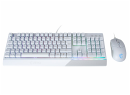MSI herní set klávesnice s myší VIGOR GK30 COMBO WHITE/ drátový/ bílý/ RGB podsvícení/ USB/ CZ+SK layout