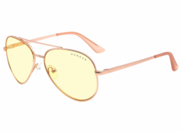 GUNNAR kancelářske/herní brýle MAVERICK ROSE GOLD * jantárová skla * BLF 65 *  GUNNAR focus