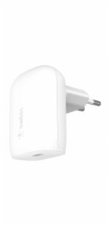 Belkin&nbsp;BOOST&nbsp;CHARGE™&nbsp;30W&nbsp;USB-C&nbsp;Power&nbsp;Delivery&nbsp;PPS&nbsp;nástěnná&nbsp;nabíječka,&nbsp;bílá