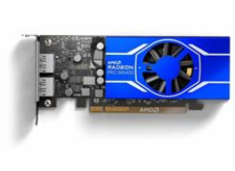 AMD Radeon Pro W6400 4GB GDDR6 100-506189 AMD GPU Radeon PRO W6400 4GB GDDR6 64bit, 7.07TFLOPS FP16, 128 GBps, PCI-E 4.0 x 4, 2x DP, Active cooling, half height,