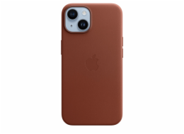 Kožené pouzdro s MagSafe pro iPhone 14 - umbr