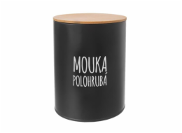 Dóza BLACK na polohrubou mouku