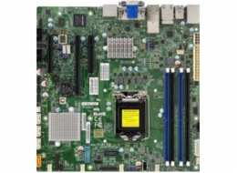 SUPERMICRO MB 1xLGA1151 (i7 do 1U), iC236,DDR4,4xSATA3,PCIe 3.0 (1 x16, 2 x4),HDMI,DP,DVI,Audio,12v DC, IPMI