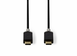 Nedis CCBW64700AT10 - Kabel USB 3.1 (Gen1) | Typ-C Zástrčka - Typ-C Zástrčka | 1 m | Antracit