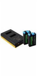 PATONA nabíječka pro digitální kameru Dual GoPro MAX s LCD + 2x baterie 1400mAh Premium