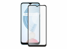 Screenshield REALME C21 (full COVER black) Tempered Glass Protection