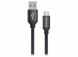 ColorWay USB-C kabel 2m 2.4A, černá