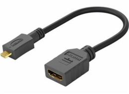 PremiumCord Flexi adaptér HDMI Typ A samice - micro HDMI Typ D samec pro ohebné zapojení