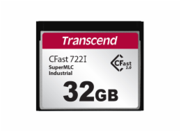 Transcend 32 GB TS32GCFX722I Transcend 32GB INDUSTRIAL TEMP CFAST CFX722I (MLC) paměťová karta (SLC mode), 510MB/s R, 355MB/s