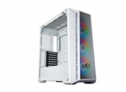 Cooler Master case MasterBox 520 Mesh White, ATX, bez zdroje, průhledná bočnice, bílá