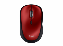 TRUST myš Yvi+ Wireless Mouse Eco Red, červená