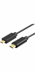 USB TYP-C TO microUSB 2.0 kabel; 1 m; Y-C473BK