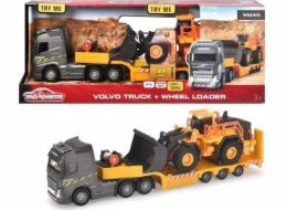 Simba Volvo Truck FH-16 s návěsem a kolovým nakladačem, autíčko
