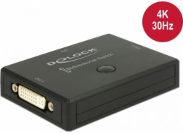 DeLOCK DVI 2 - 1 přepínač obousměrný 4K 30 Hz, přepínač DVI