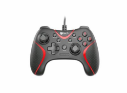 C-TECH Theon pro PC/PS3, 2 programovatelná makro tlačítka, 2x analog, X-input, vibrační, 1,8m kabel, USB