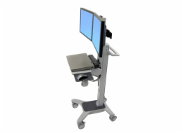 Ergotron Neo-Flex WideView WorkSpace - Vozík - Technologie konstantní síly - pro 2 LCD displeje / PC vybavení - duální - hliník, ocel s práškovým nátěrem, vysoce kvalitní plast - dva odstíny šedi - ve