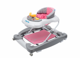 Baby Mix růžová dětské multimediální chodítko