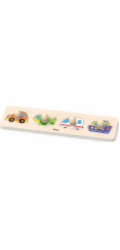 Dřevěné puzzle s úchyty pro nejmenší Viga Transport