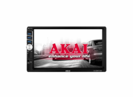 Autorádio AKAI, CA-2DIN7135S, AM/FM + RDS, 7" displej, Bluetooth, mikrofon, dálkový ovladač, 4 x 25 W