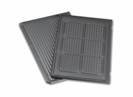 Grillplatte unten, geriffelt / Waffelmuster