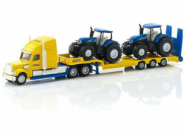 Nákladní automobil SIKU FARMER s traktory New Holland, model vozidla