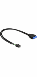 Delock Cable USB 3.0 pin header female > USB 2.0 pin header male 45 cm