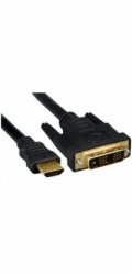 PREMIUMCORD Kabel HDMI - DVI-D 1m (M/M, zlacené kontakty, stíněný)