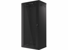 LANBERG RACKOVÁ SKŘÍŇ 19" NÁSTĚNNÁ 27U/600X450 (v rozloženém stavu) S PROSKLENÝMI DVEŘMI ČERNÁ  V2