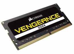 CORSAIR 16GB DDR4 2400MHz 1x260SODIMM unbuffered 16-16-16-39 Black PCB 1.2V