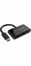 Gembird UHB-CR3-02 čtečka karet USB 3.2 Gen 1 (3.1 Gen 1) Type-C Černá